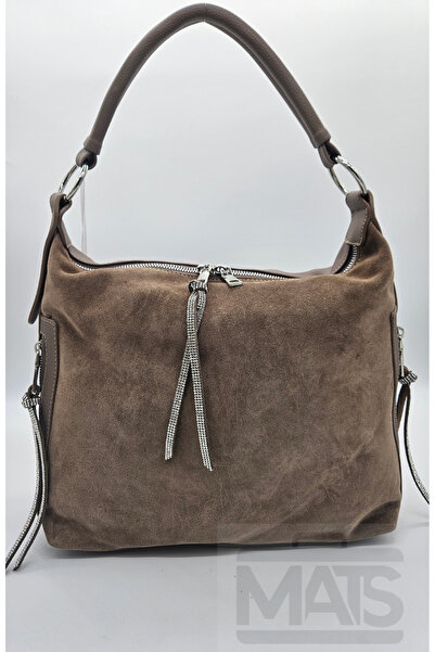 DSN Tek Askılı Vizon Hakiki&Suni Deri Omuz Çantası