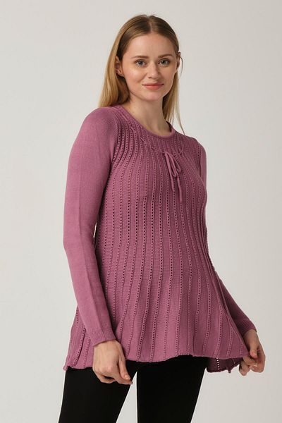 BUSA Pregnant Soft Textured Knitwear Lilac