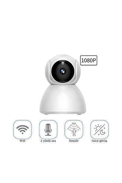 layfhex Ev Tipi Gece Görüşlü Mikrofonlu Wifi Kablosuz Güvenlik Kamerası