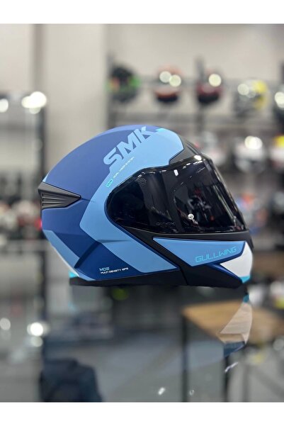 SMK Gullwing Kresto Çene Açılır Kask ŞEFFAF VİZÖRLÜ