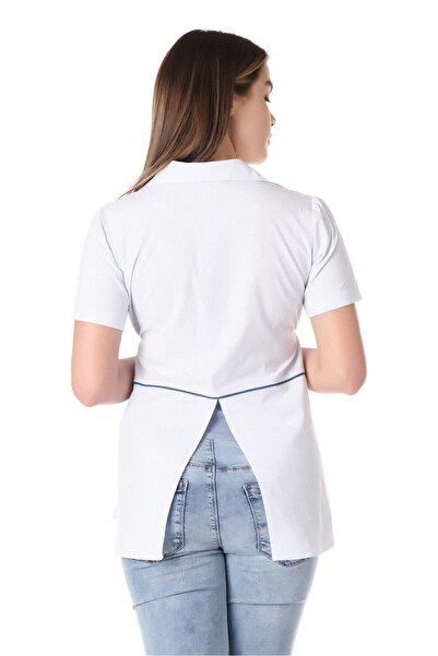 BUSA Maternity Short Sleeve Shirt Blue