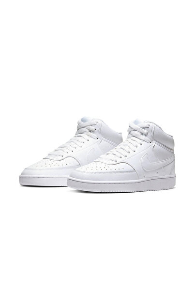 Nike Unisex Günlük Ayakkabı Wmns Court Vision Mid CD5436-100 Beyaz