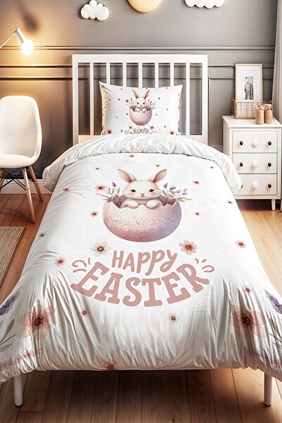 EVPANYA Surprise Rabbit Patterned Single Baby Kids Bedding Set