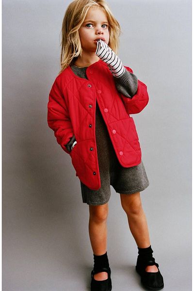 Butik Red Quilted Girl's Jacket