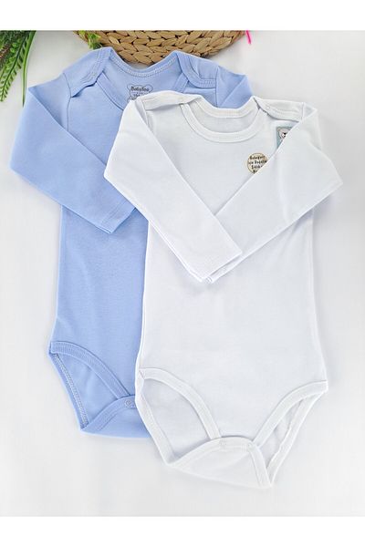 Butik Premium Quality Snap-On Bodysuit for Baby Boy/Child Age 0-6 - 4 Pieces 100% Cotton