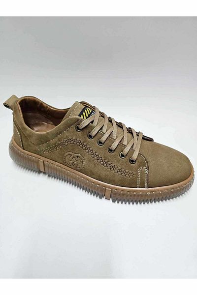 Luis Figo Genuine Leather Number 38-39 Lace-Up Mink Nubuck Men's Shoes