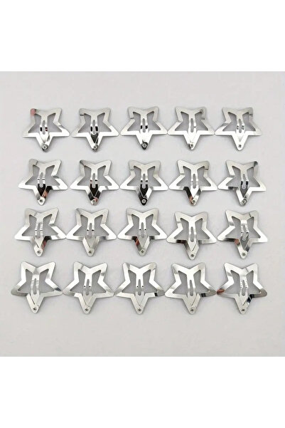 5 Adet Metal Yıldız Şekilli Kaymaz Saç Aksesuarları