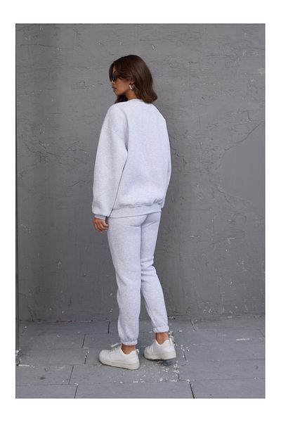 Elif Özbey Butik Γκρι φόρμα Jogger με κορδόνια
