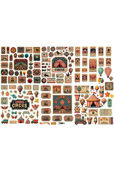TELLGRAF مجموعة ملصقات تحت عنوان السيرك (21x30 سم 1 قطعة)