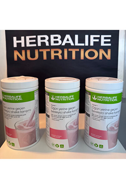 Herbalife Besleyici Shake Karışımı Ahududu ve Beyaz Çikolata Aromalı 550 gr x...