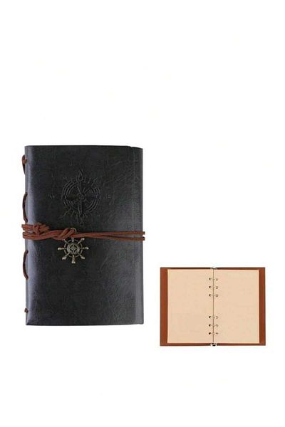 MRShopping MR Nautical Notebook Classic PU Piele Cover Notepad Retro Pandantiv Design Special Cadou Agenda
