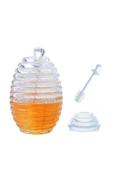 noirsecret Honey Jar Spiral Honey Spoon