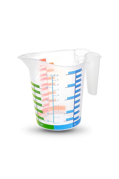 nuit dose Measuring Cup Graduated Colorful 1000 ML