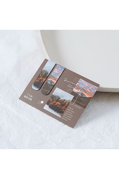 GUGUK Sunset Mountain Themed Bookmark