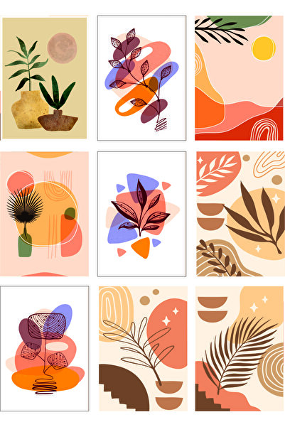 TELLGRAF مجموعة بطاقات بريدية تحت عنوان النمط (10x15 سم 9 قطع)