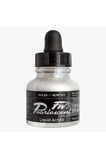 Daler Rowney Dr Fw Pearlescent Akrilik Mürekkebi 29.5ml - White Pearl 125