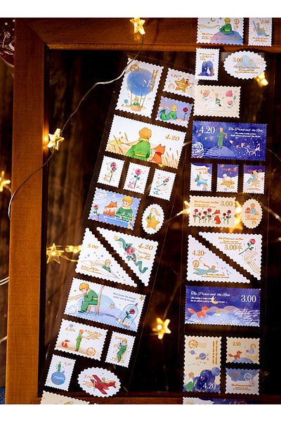 GUGUK Little Prince and Fox Themed Roll Sticker Set (Ggk-Pn004)