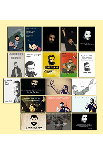 TELLGRAF مجموعة بطاقات بريدية تحت عنوان أحمد روك (10x15 سم 20 قطعة)