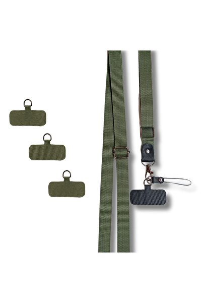 handyphonerack Telefon Boyun Askısı Yeşil | 3 adet Aparat Hediyeli