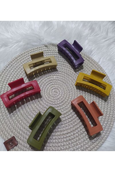 Gold Garden MODAHAFSA Set de 6 catarame colorate pentru femei de 8 cm