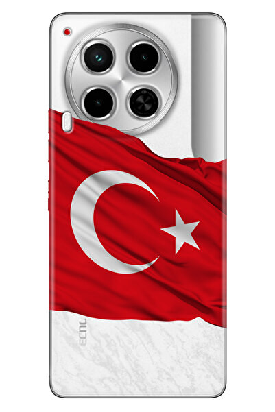 TECNO Camon 30 Kılıf Camon 30 Telefon Kılıfı Baskılı Al Bayrak