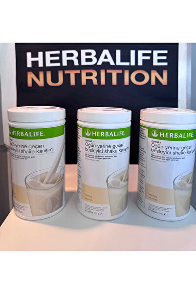 Herbalife Besleyici Shake Karışımı Vanilya Aromalı 550 G X 3 Adet