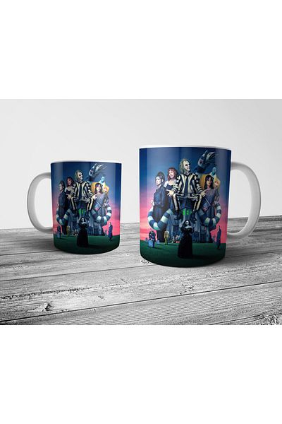 Pixxa Beetlejuice Tim Burton Mug Cup Model 2