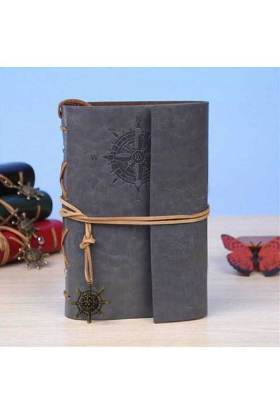 MRShopping Mr Nautical Notebook Classic Pu Leather Cover Notepad Retro Pendant Special Design Gift Agenda