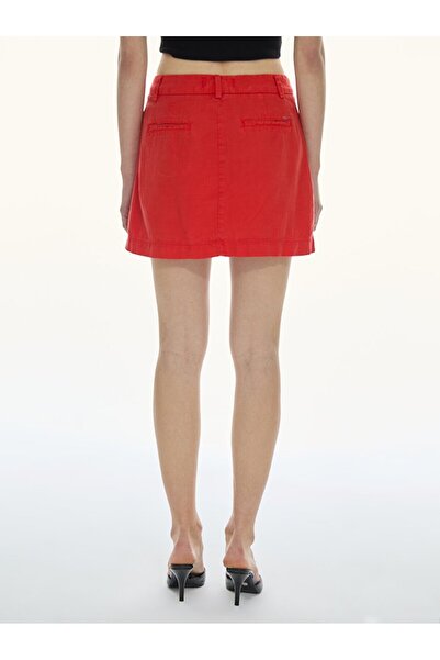 Ltb Basic Mini Red Skirt