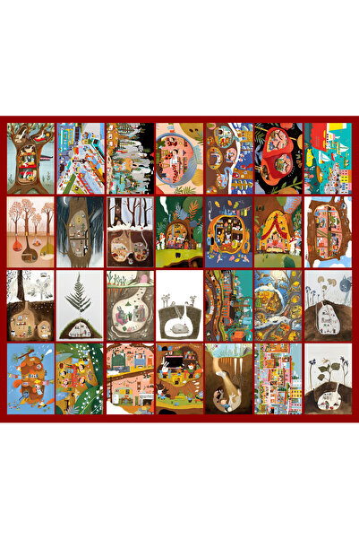 TELLGRAF مجموعة بطاقات بريدية رائعة (10x15 سم 28 قطعة)