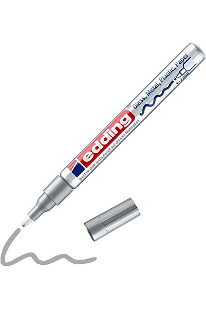 Edding 751 Parlak Boya Kalemi 1-2mm Yuvarlak Uç Gümüş