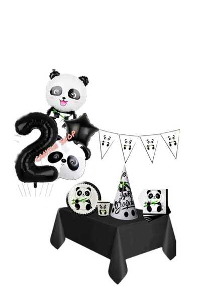 CANSIN 2-річний набір для дня народження Панди на 8 осіб