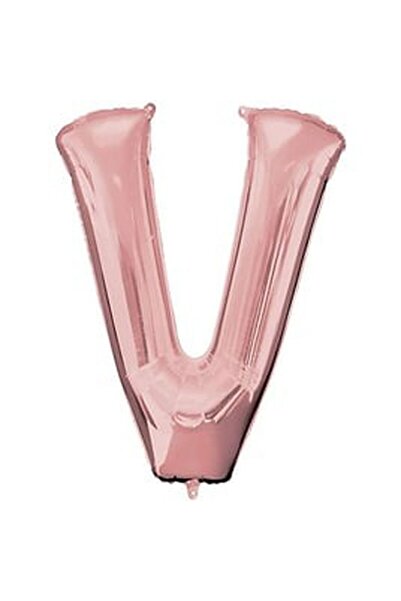 DÜVENCİ TİCARET Rose Gold Letter Foil Balloon