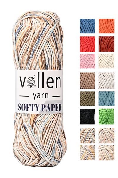 vollen yarn Ață de hârtie moale din rafie, pietre pentru hobby, croșetat, piatră pentru tricotat manual, Kanta, Supla și piatră pentru pălărie