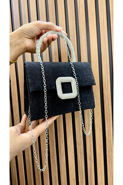 GP GUES POLO Evening Bag Crystal Rhinestone Buckle Simple Evening Bag