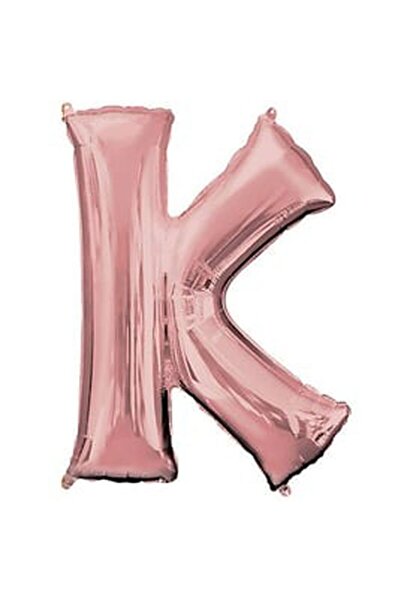 DÜVENCİ TİCARET Rose Gold Letter Foil Balloon