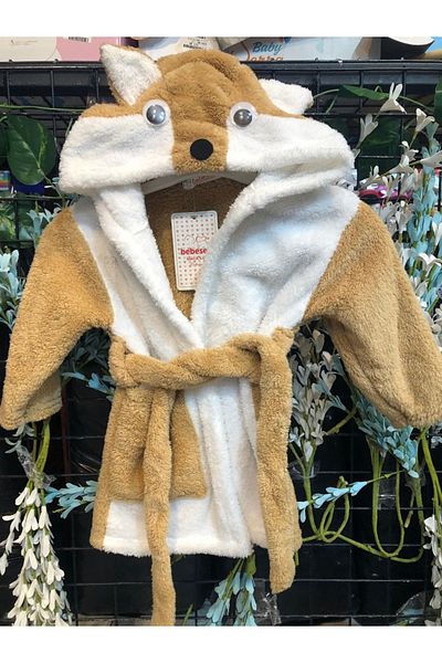 Mıstık Bebe Hooded Children's Bathrobe