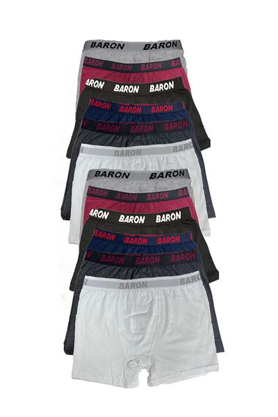 Modaley Giyim 12 Τεμάχια Οικονομικό Lycra Boxer Runner (Κοντό) -my0001