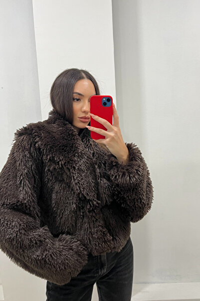 guay Acı Kahve Suni Peluş Kürk