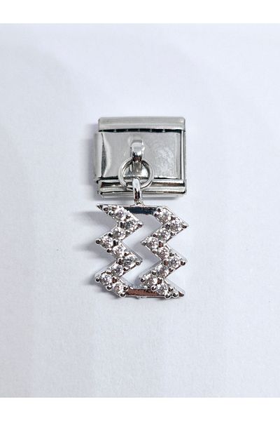 RoseCo00 Aquarius Italian Bracelet Charm