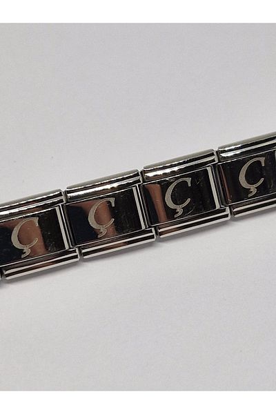 RoseCo00 1 Piece Italian Steel Charm Bracelet