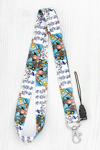 Apptakı Desenli Yaka Kartı Boyun İpi Telefon Askısı - ASK0073