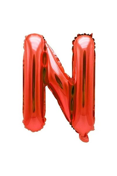 DÜVENCİ TİCARET Red Letter Foil Balloon 16 Inch 36 cm