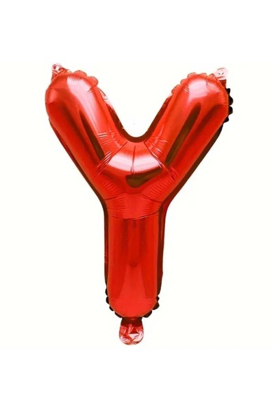 DÜVENCİ TİCARET Red Letter Foil Balloon 16 Inch 36 cm