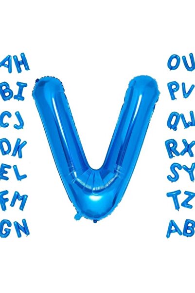 DÜVENCİ TİCARET Blue Letter Foil Balloon 16 Inch 36 cm
