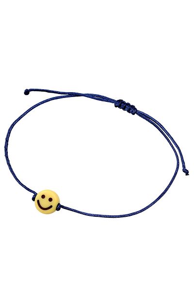 KUZZOI Bracelet Nylon Smiling Emoji Anhänger Bead