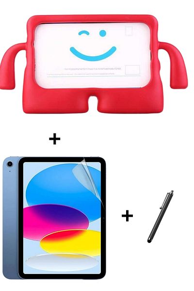 Hatreds Fun and Handle Case+ Set Compatible with Apple iPad 10.9 2022 - A2757 Model, Kids