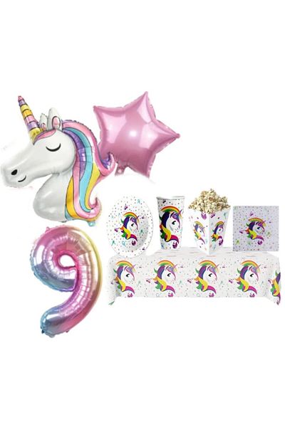 CANSIN ΣΕΤ ΓΕΝΕΘΛΙΩΝ UNICORN 9 ΗΛΙΚΙΩΝ ΓΙΑ 8 ΠΑΡΤΙΔΕΣ