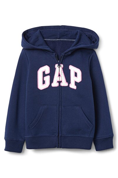 GAP Kız Bebek Lacivert Logo Sweatshirt