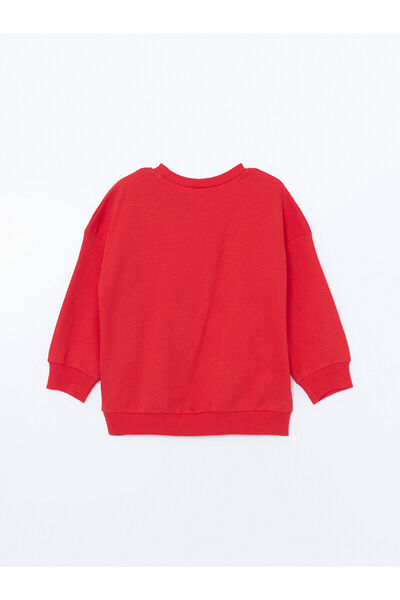 LC Waikiki Bedrucktes Baby-Jungen-Sweatshirt mit Rundhalsausschnitt von LCW